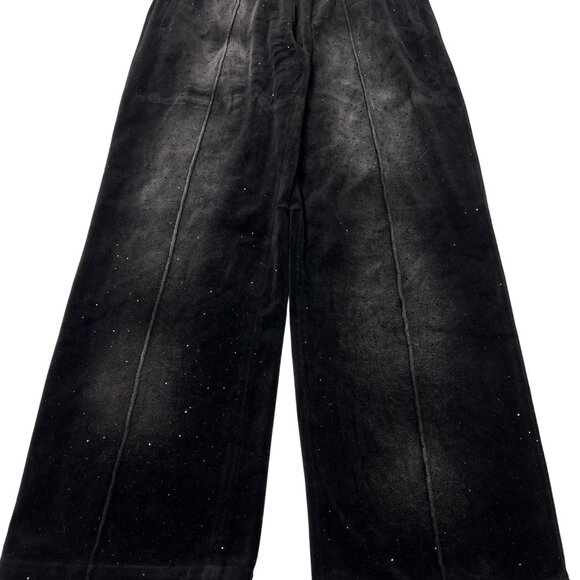 Alexander Wang T Rhinestone Embellished Track Pants in Black - Picture 1 of 6